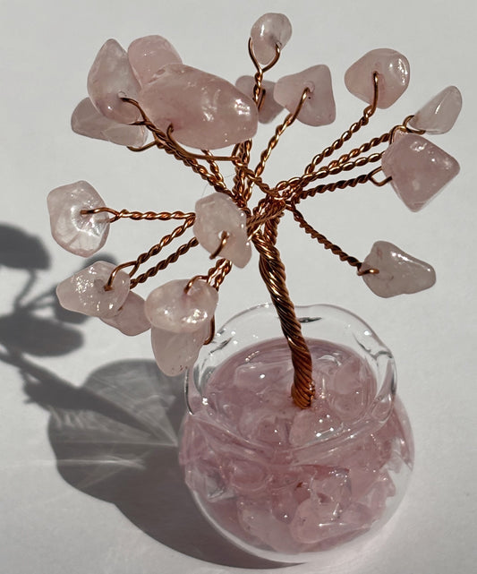 Rose Quartz Mini Crystal Tree